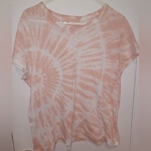 GAP Tie Dye  T-shirt Pink Cloud Size XL